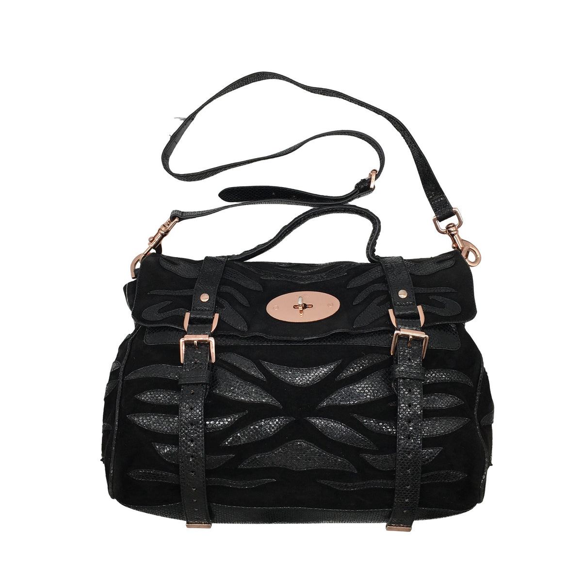 Unisex Mulberry - Käekott, suurus Midi - Must (1)