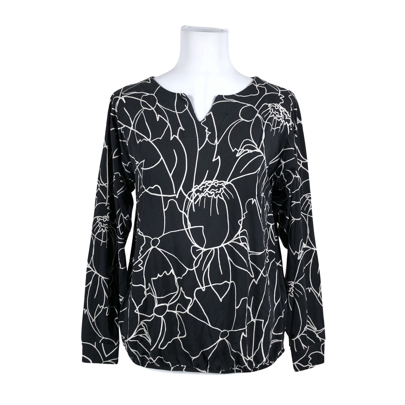 Unisex Blaa - Trikotaažist pluus, suurus 38 - Must (1)