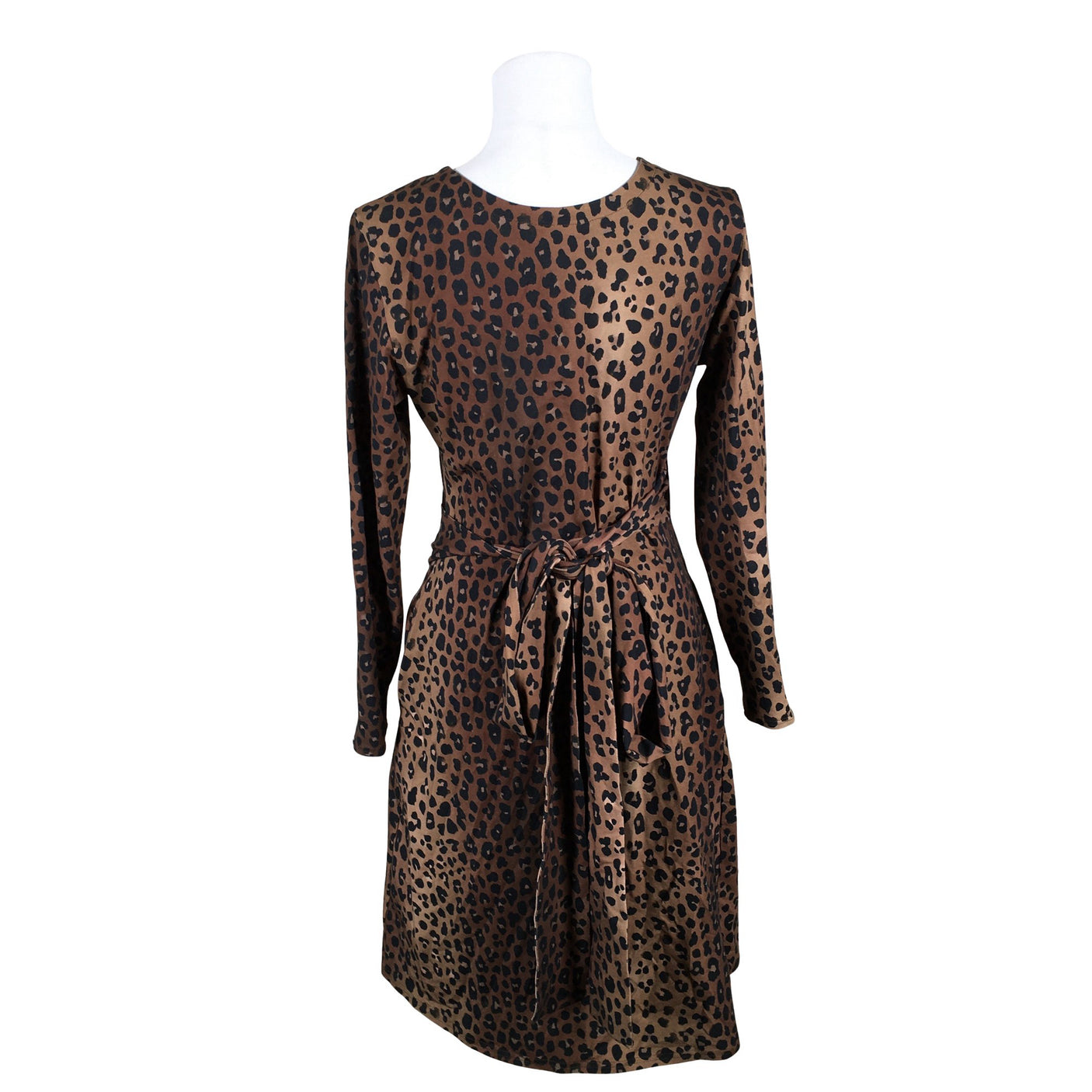 Unisex Nakoa - Trikotaažist kleit, suurus 36 - Pruun (2)