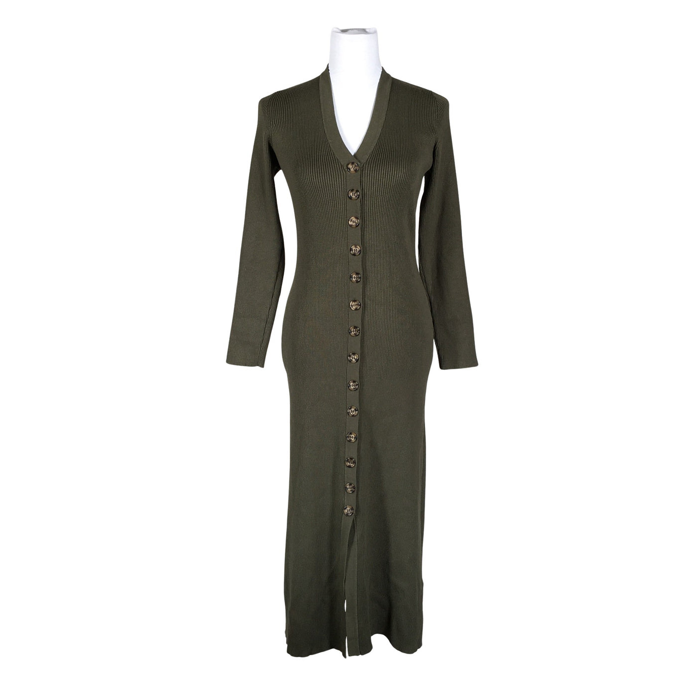 Unisex Lindex - Kootud kleit, suurus 38 - Roheline (1)