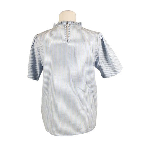 Unisex Cream - Lühikeste käistega pluus, suurus 36 - Helesinine (2)