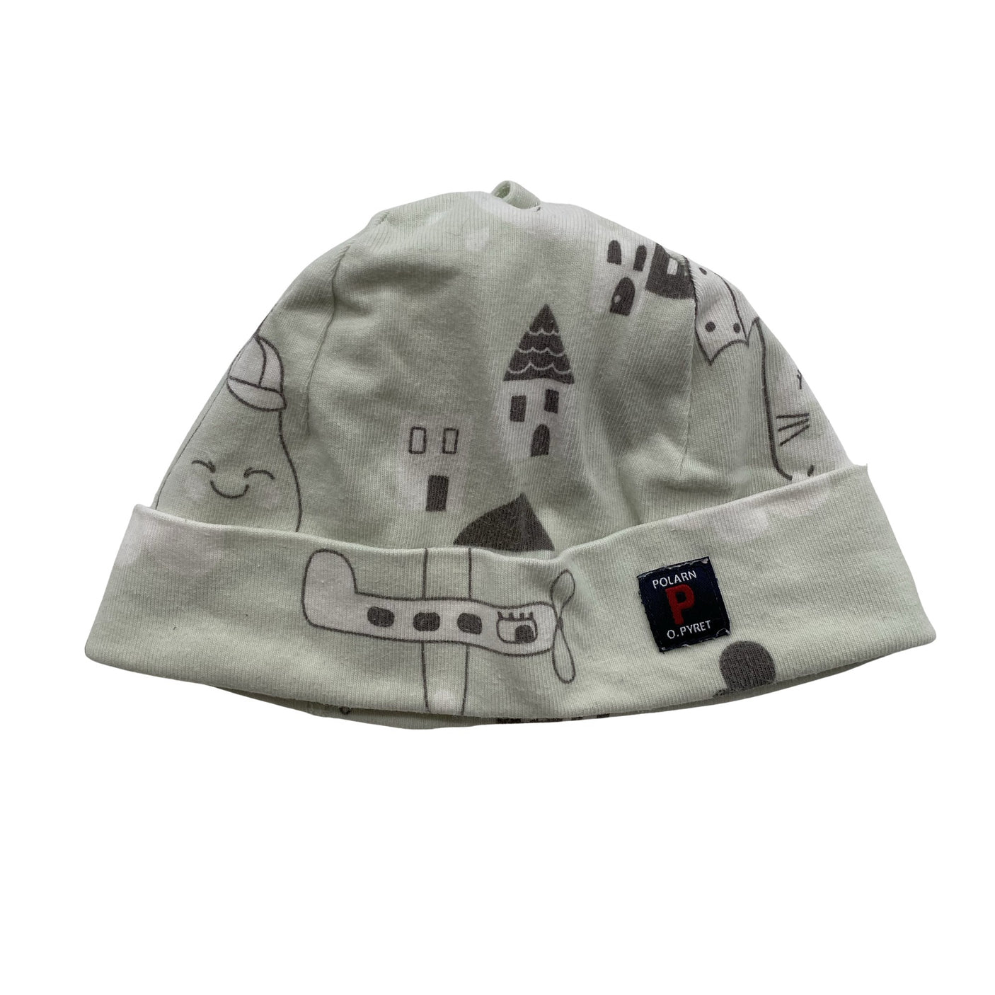 Unisex Polarn O. Pyret - Õhuke müts, suurus 38 - 40 cm - Roheline (1)