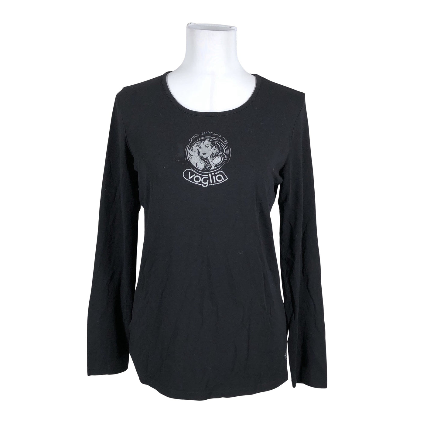 Unisex Voglia - Trikotaažist pluus, suurus 40 - Must (1)