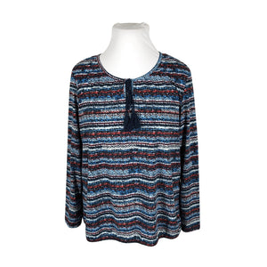 Unisex Laura Torelli - Trikotaažist pluus, suurus 44 - Sinine (1)