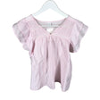 Unisex Lindex - Lühikeste käistega pluus, suurus 164 - 170 - Heleroosa ()
