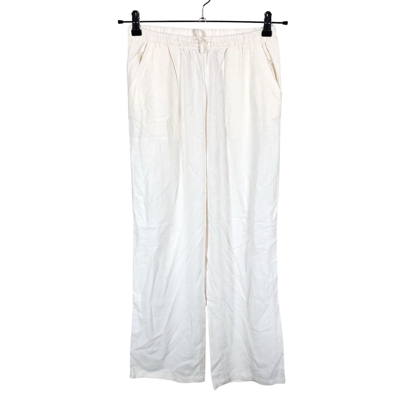 Unisex Lindex - Mittevenivad püksid, suurus 164 - 170 - Valge (1)