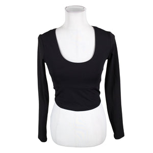 Unisex Oysho - Trikotaažist pluus, suurus 38 - Must (1)