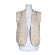Unisex pinka - Kootud vest, suurus 38 - Looduslik valge ()