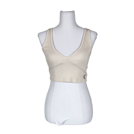Unisex Calvin Klein Jeans - Trikotaažist topp, suurus 36 - Beige ()