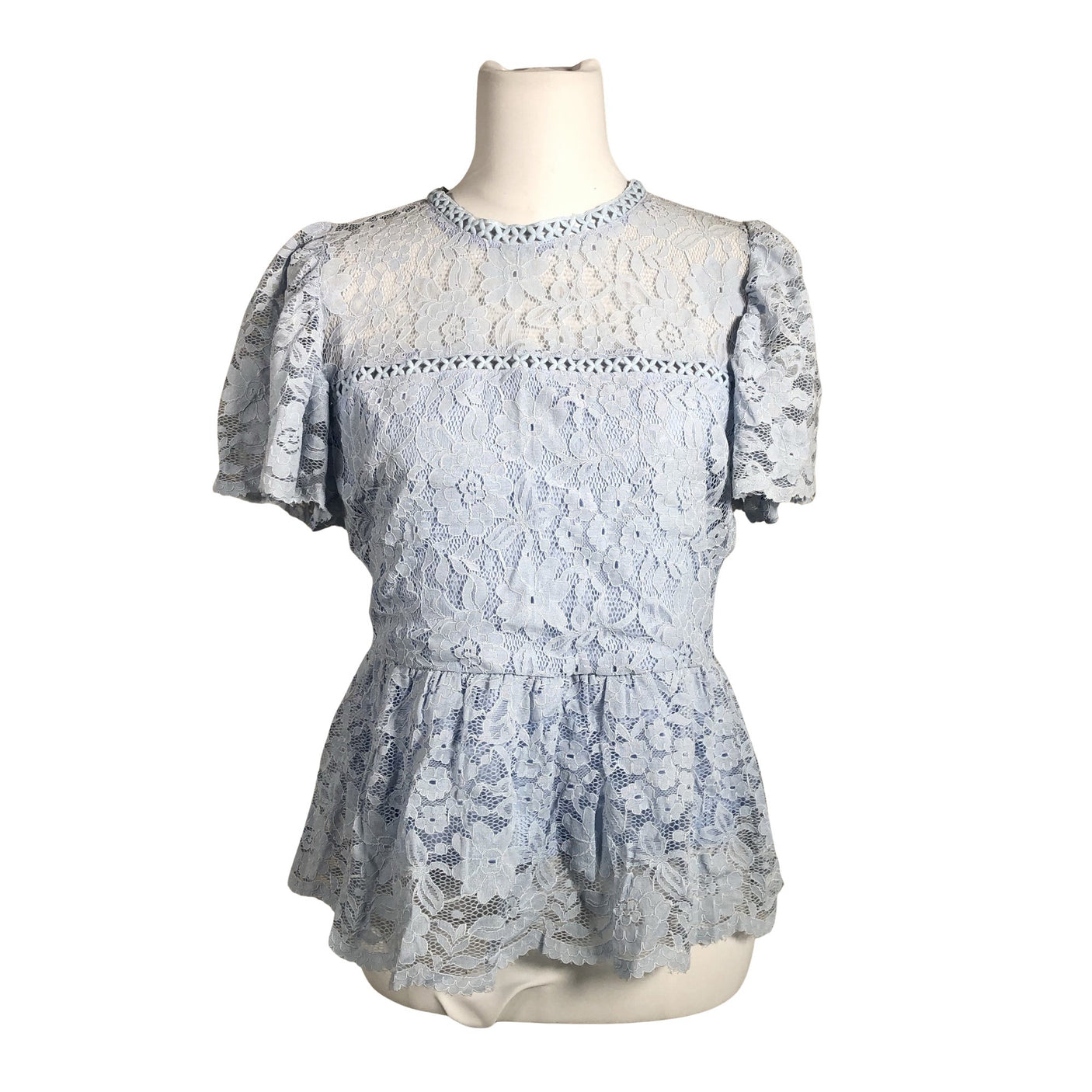 Unisex ee:some - Lühikeste käistega pluus, suurus 36 - Helesinine (1)