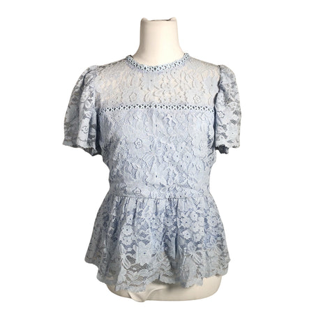 Unisex ee:some - Lühikeste käistega pluus, suurus 36 - Helesinine ()