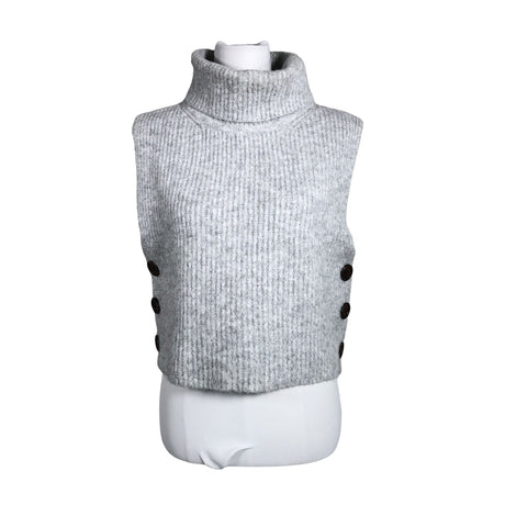 Unisex Cream - Kootud vest, suurus 38 - Hall ()