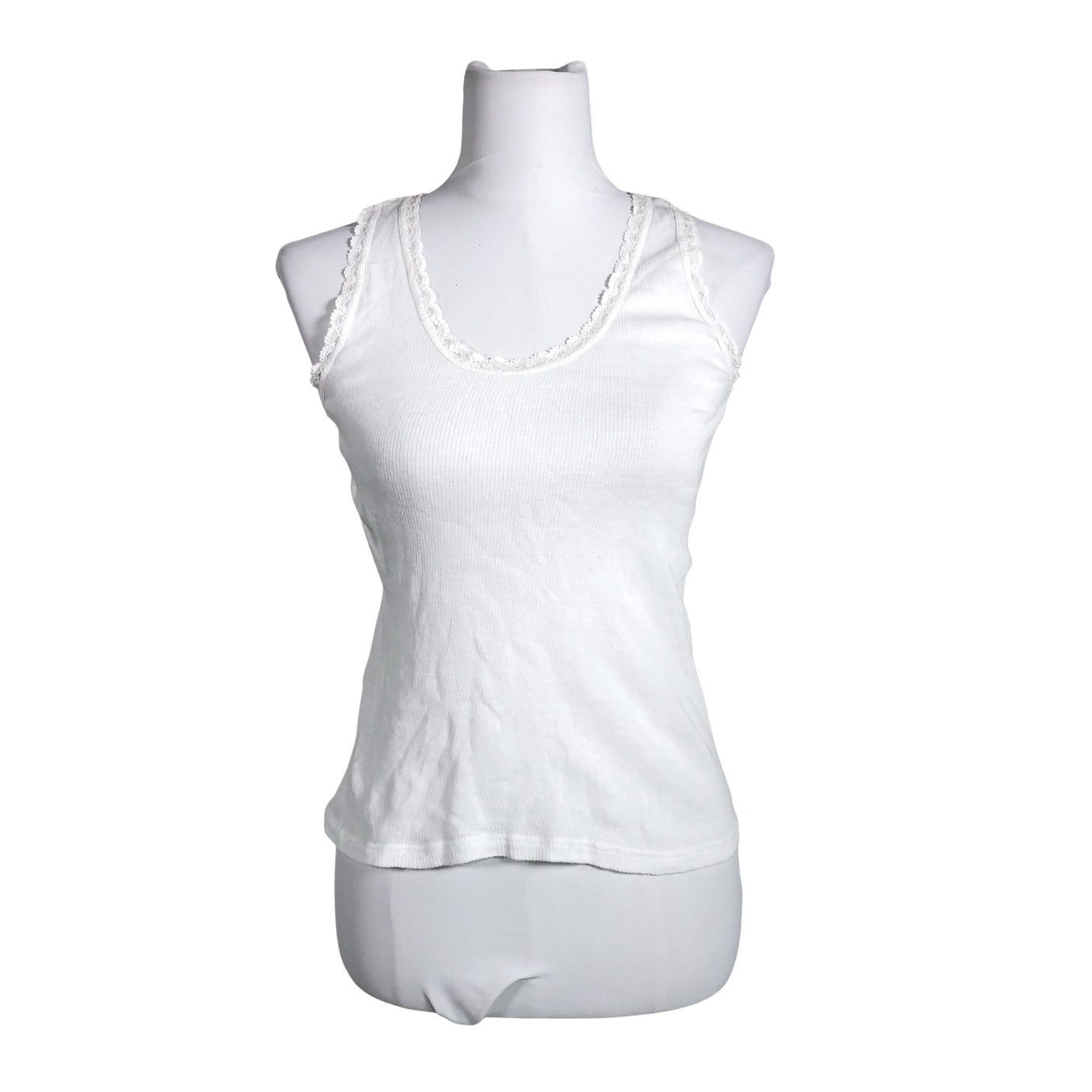 Unisex Tam Silk - Trikotaažist topp, suurus 38 - Valge (1)