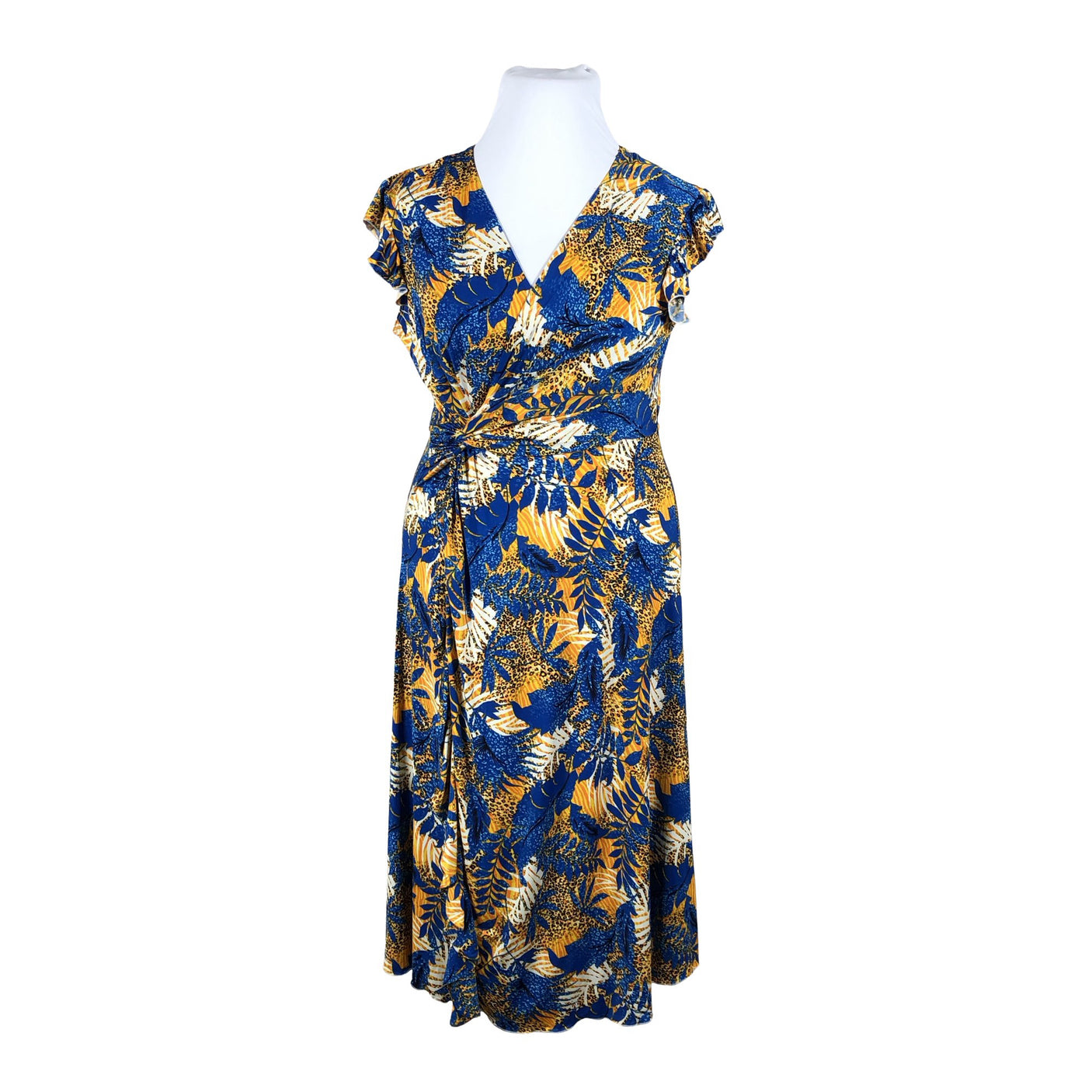 Unisex Helmi - Trikotaažist kleit, suurus 42 - Sinine (1)