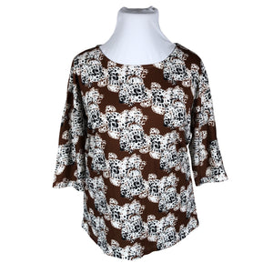 Unisex Melli - Trikotaažist pluus, suurus 42 - Pruun (1)