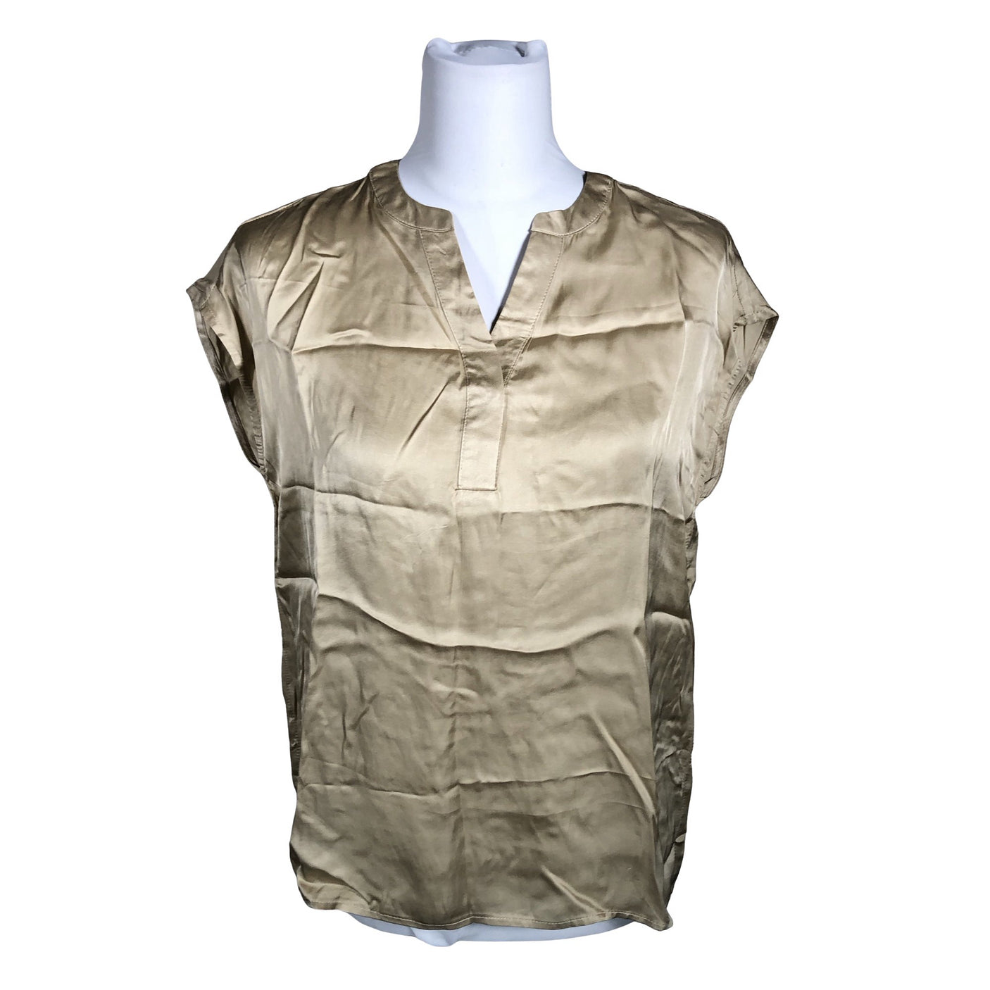Unisex Soyaconcept - Lühikeste käistega pluus, suurus 36 - Pruun (1)