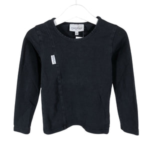 Unisex Gugguu - Trikotaažist pluus, suurus 98 - 104 - Must (1)