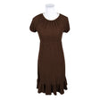 Unisex Nanso - Trikotaažist kleit, suurus 36 - Pruun ()