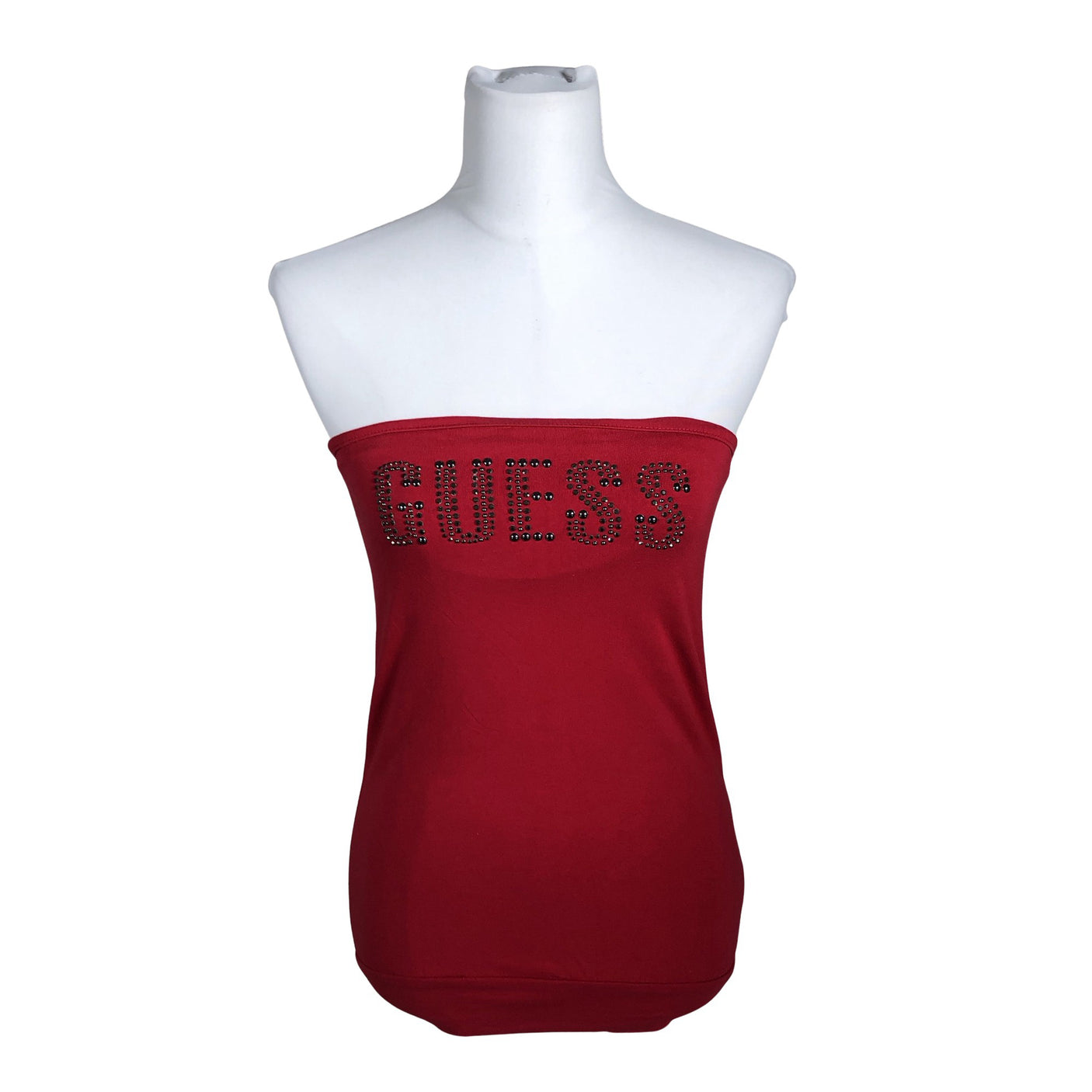 Unisex Guess - Trikotaažist topp, suurus 34 - Punane (1)