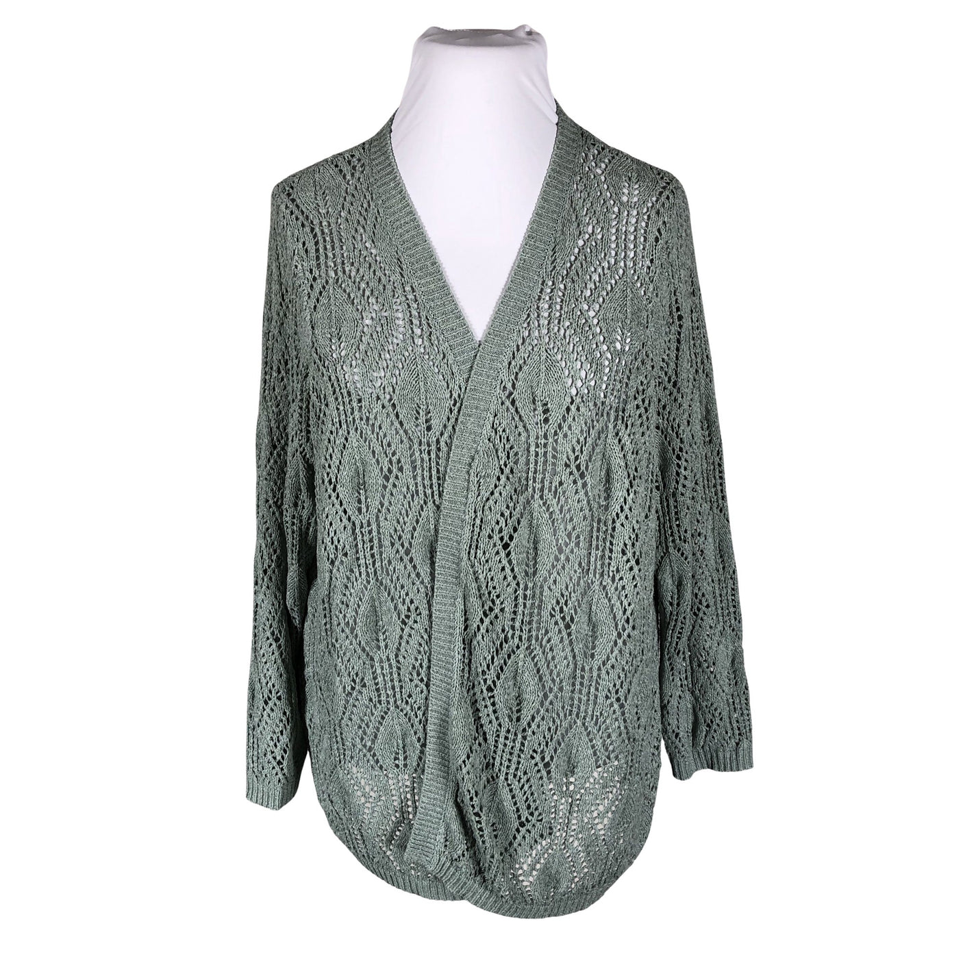Unisex Zizzi - Kardigan, suurus 46 - Roheline (1)