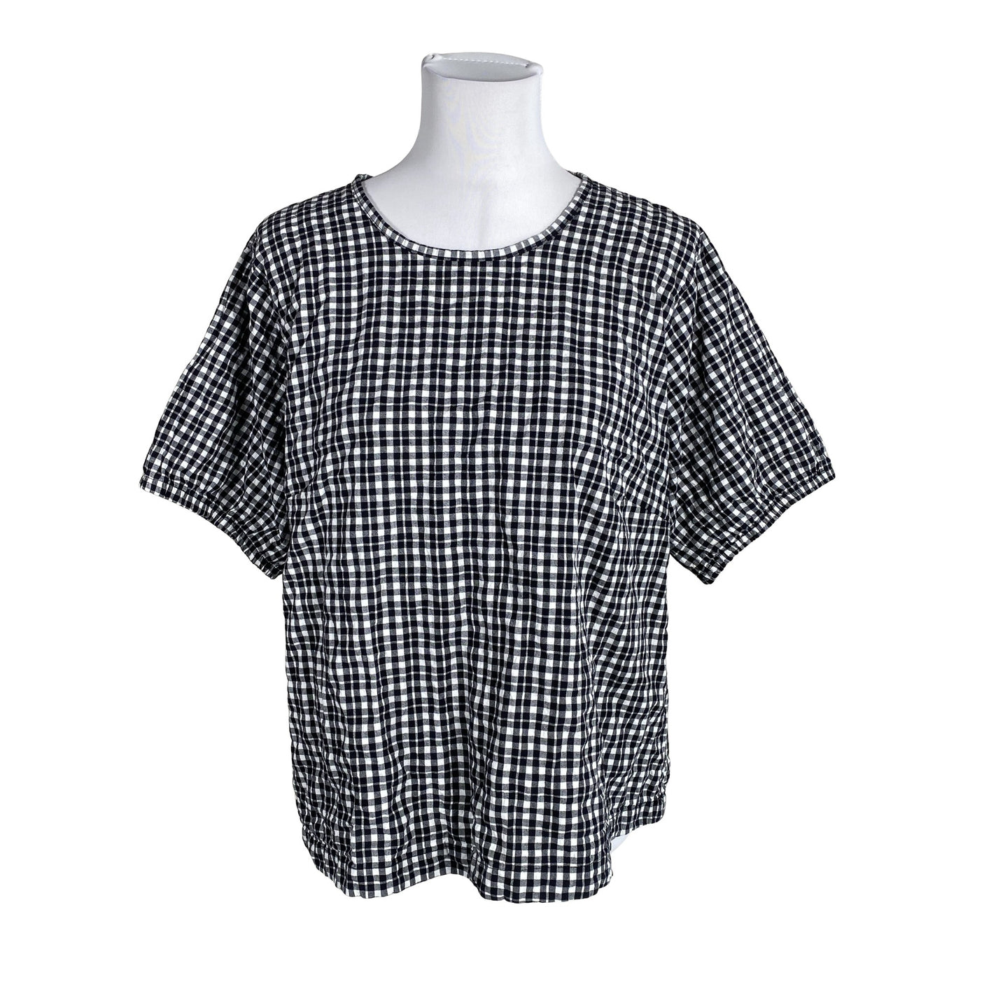 Unisex NOSH - Lühikeste käistega pluus, suurus 40 - Must (1)