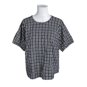 Unisex NOSH - Lühikeste käistega pluus, suurus 40 - Must (1)