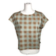 Unisex Twothirds - Lühikeste käistega pluus, suurus 36 - Pruun ()