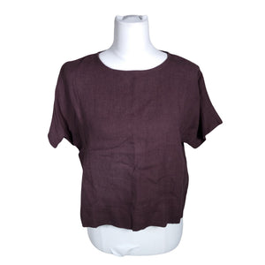 Unisex Linenfox - Lühikeste käistega pluus, suurus 32 - Lilla (1)