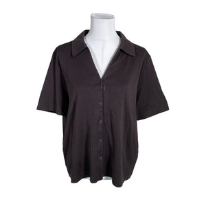 Unisex COS - Lühikeste käistega pluus, suurus 40 - Pruun (1)