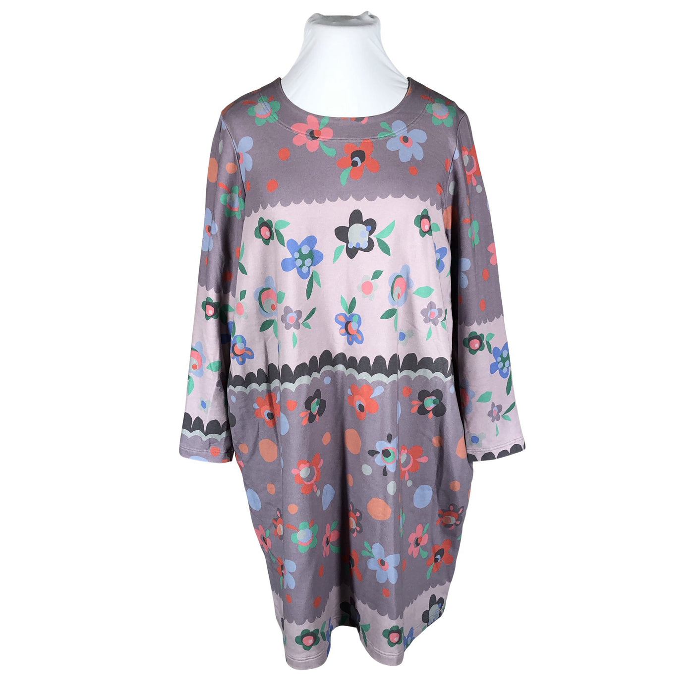Unisex Virkkukoukkunen - Trikotaažist tuunika, suurus 44 - Lilla (1)