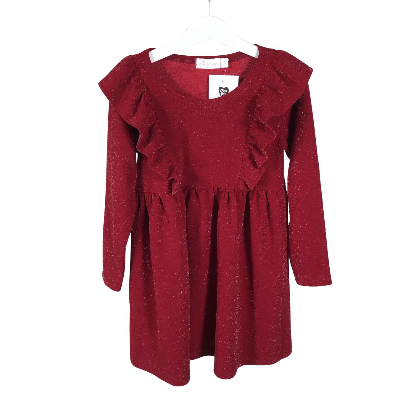Unisex Mignelin - Pidulik kleit, suurus 116 - 122 - Punane (1)