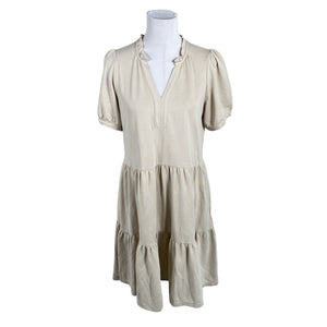 Unisex Part two - Trikotaažist kleit, suurus 38 - Beige (1)
