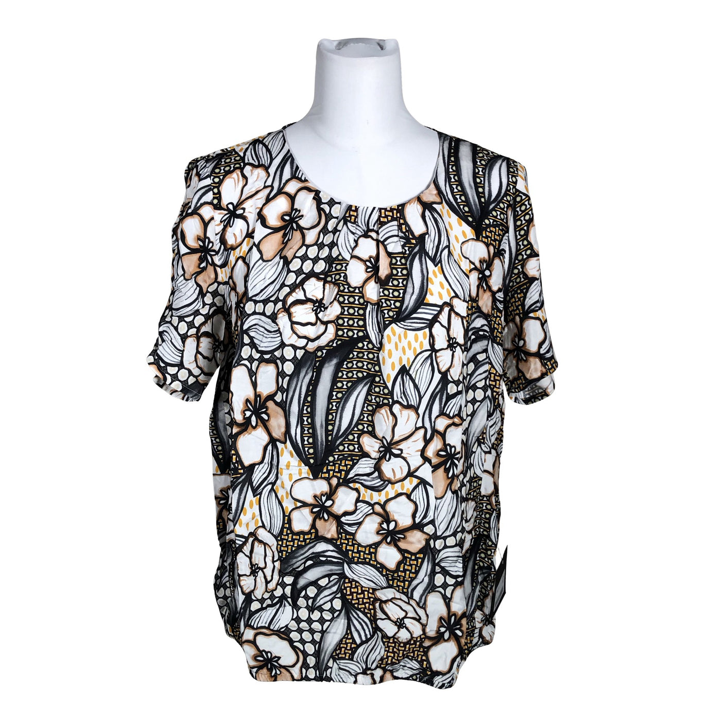 Unisex Goldner - Lühikeste käistega pluus, suurus 40 - Valge (1)