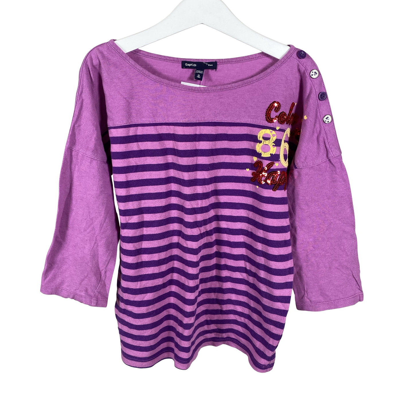 Unisex Gap - Trikotaažist pluus, suurus 122 - 128 - Lilla (1)