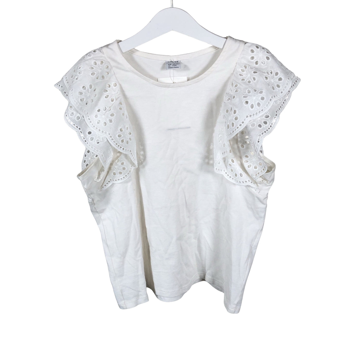Unisex Lindex - T-särk, suurus 134 - 140 - Valge (1)