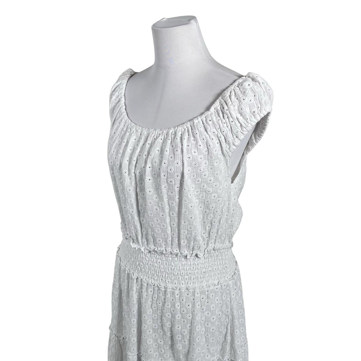 Unisex Andiata - Trikotaažist kleit, suurus 40 - Valge (3)