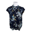 Unisex Sand - Lühikeste käistega pluus, suurus 34 - Sinine ()