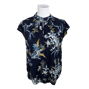 Unisex Sand - Lühikeste käistega pluus, suurus 34 - Sinine (1)