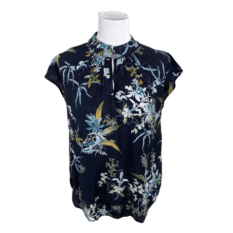 Unisex Sand - Lühikeste käistega pluus, suurus 34 - Sinine ()