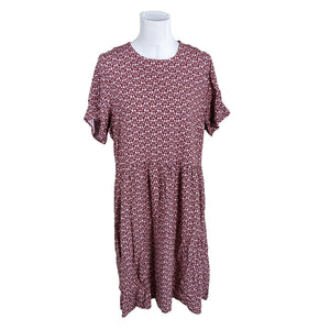 Unisex Nouki - Mitteveniv kleit, suurus 40 - Veinipunane (1)