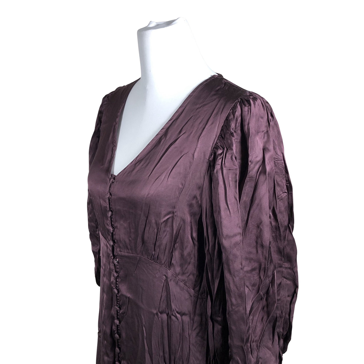 Unisex Anne Claire - Mitteveniv kleit, suurus 40 - Veinipunane (3)
