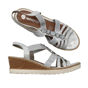 Unisex Remonte - Kiilkontsaga rihmikud, suurus 39 - Hõbe (1)