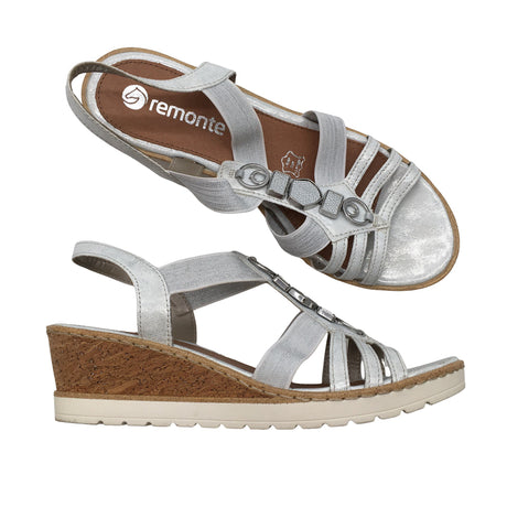 Unisex Remonte - Kiilkontsaga rihmikud, suurus 39 - Hõbe ()