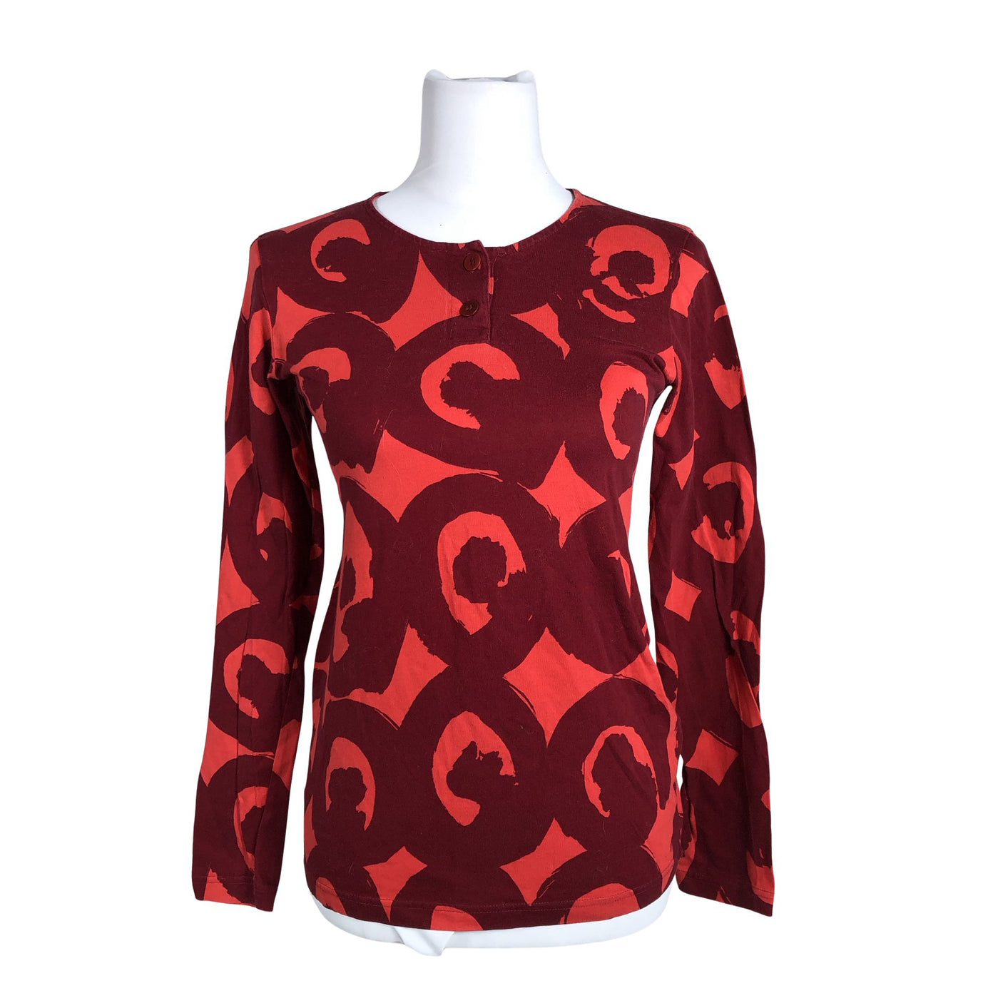 Unisex Marimekko - Trikotaažist pluus, suurus 36 - Punane (1)