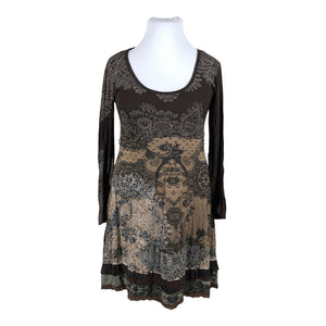 Unisex Desigual - Trikotaažist kleit, suurus 42 - Pruun (1)