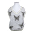 Unisex Cream - Lühikeste käistega pluus, suurus 42 - Hall ()