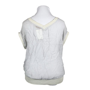 Unisex Cream - Lühikeste käistega pluus, suurus 42 - Hall (2)