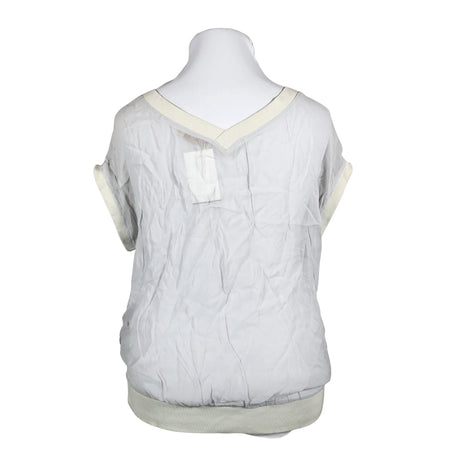 Unisex Cream - Lühikeste käistega pluus, suurus 42 - Hall (2)