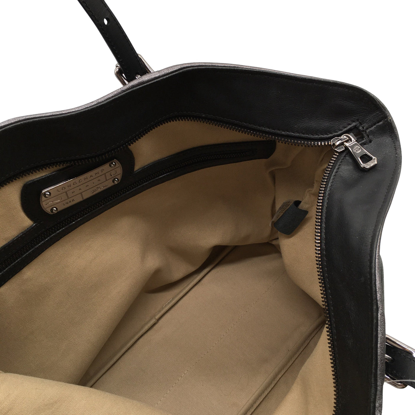 Unisex Longchamp - Käekott, suurus Maxi - Must (3)