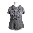 Unisex Kriss - Lühikeste käistega pluus, suurus 42 - Hall ()
